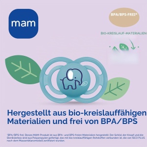 Sucitor pentru bebelusi MAM Perfect Start S186, silicon SkinSoft, 0-2 luni, albastru (2 buc) - Img 6