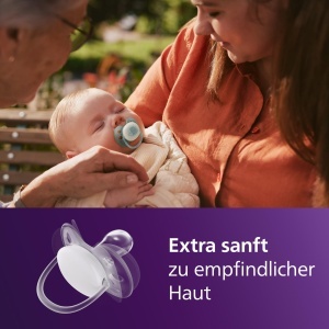 Sucitor pentru bebelusi Philips Avent Ultra Soft, 0-6 luni, din silicon, 4 bucati - Img 2