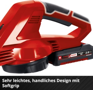 Suflanta de frunze cu acumulator Einhell GC-CL 18 Li E Solo Power X-Change (18 V, viteza aerului de 210 km/h, usoara si puternica, control al vitezei, prindere moale, fara baterie) - Img 6