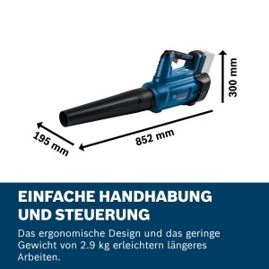 Suflanta fara fir Bosch Professional GBL 18V-750, 780 mh, 198 kmh, viteza variabila - Img 6