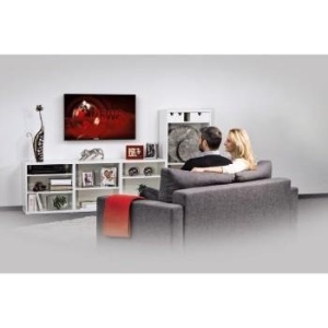 Suport de perete TV Hama pentru televizoare de pana la 75 de inci (suport de perete foarte plat, VESA 50x50 - 800x400, pentru televizoare cu ecran plat de pana la 60 kg, cu nivela cu bula de aer) Suport TV, negru - Img 2