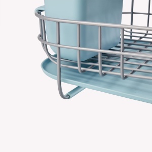 Suport de uscare compact KitchenAid cu tava de scurgere si cos detasabil 32x44x16 cm Mineral Water - Img 5