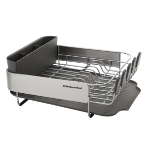 Suport de Uscare Vase KitchenAid, Compact, 9 Tavi, Gri