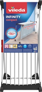 Suport de Uscat Vileda Infinity Compact, 19m, Telescop, Stabil, Inox - Img 2
