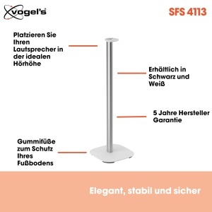 Suport difuzor Vogels SFS 4113 pentru Sonos Era 100, Alb, 82 cm - Img 4