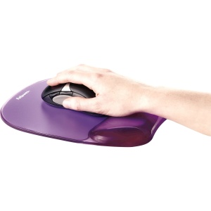 Suport ergonomic Fellowes Crystals Gel cu mousepad violet - Img 4