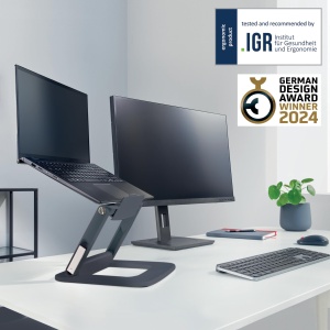 Suport Laptop Ergonomic Leitz Ergo 64240089, 6 Inaltimi, Plastic Recycabil, Gri - Img 5