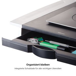 Suport Monitor Ergonomic Fellowes Office Suites, inaltime ajustabila 107-159 mm, pentru monitoare 28 inch - Img 5