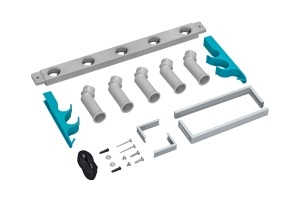 Suport pentru accesorii piscina Bestway StorePro 57x182x42 cm otel si ABS - Img 3