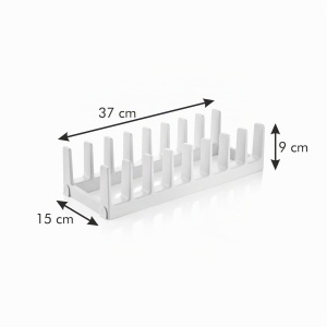 Suport pentru capacuri Tescoma FlexiSPACE 370 x 148 mm, 8 capacuri - Img 4