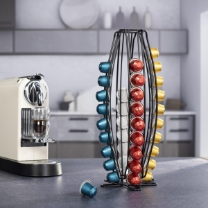 Suport pentru capsule de cafea Xavax Nespresso 40 capsule mat negru - Img 4