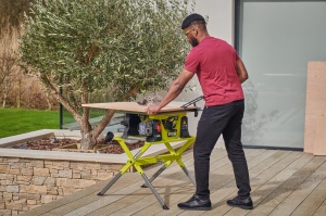 Suport pentru ferastrau de masa RYOBI RATSS-210 sarcina maxima 120 kg otel robust - Img 5