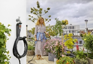 Suport pentru furtun de gradina Gardena Liano, capacitate 20 m, montare usoara, UV si antifrig - Img 3