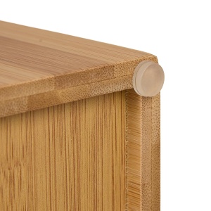 Suport pentru hartie igienica din bambus, pentru 4 role, Relaxdays, 42x13,5x13,5 cm - Img 8