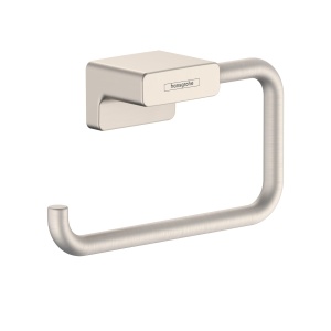 Suport pentru hartie igienica hansgrohe AddStoris 41771820, metal, nichel periat, 15,2 cm