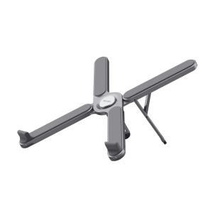 Suport pentru laptop pliabil Trust Macy 17.3 inch, suport pentru laptop pliabil din aluminiu, suport pentru laptop reglabil pe inaltime in 7 trepte pentru echipamente de birou de acasa, notebook MacBook Pro Air - gri - Img 9