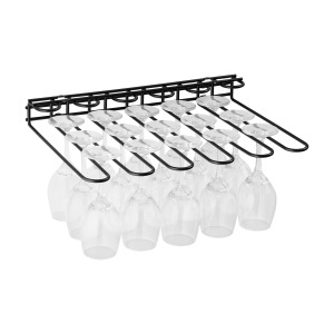 Suport pentru pahare APS 93401, metal, negru, 45 x 32 cm - Img 2