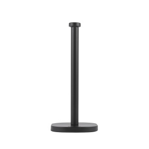 Suport pentru prosoape de bucatarie Salter Kuro, din otel carbon, design clasic, negru
