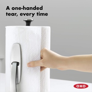 Suport pentru prosoape de hartie OXO Good Grips SimplyTear din otel inoxidabil - Img 5