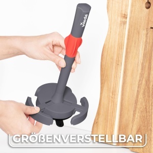 Suport pentru role de bucatarie Vileda, cu stopper, negru, extensibil pentru role XXL - Img 5