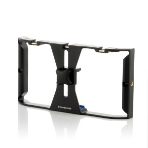 Suport pentru Smartphone InnovaGoods STAFECT, cu Stabilizator Manual, Negru