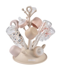 Suport pentru sticle BEABA, capacitate 6 sticle, design inteligent, culoare ton - Img 2