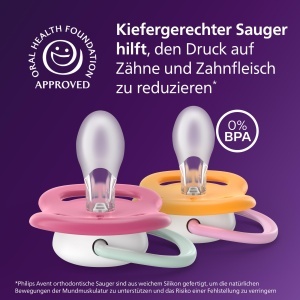 Suport pentru supt Philips Avent ultra air, 6-18 luni, design ergonomic, BPA-free, 2 bucati - Img 3