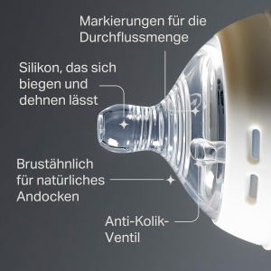 Suport pentru supt Tommee Tippee Natural Start, 2 bucati, silicon moale, anti-colici - Img 4