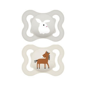 Suport pentru suzeta MAM Air 2-6 luni, set 2 buc, culoare naturbeige