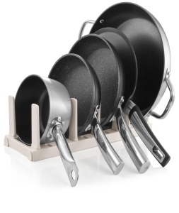 Suport pentru tigai Tescoma FlexiSPACE 370 x 148 mm, capacitate 5 tigai - Img 2