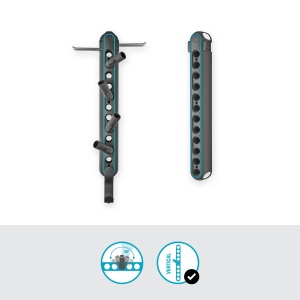 Suport pentru unelte de gradina Gardena combisystem 50 cm, extensibil, din material reciclat - Img 2