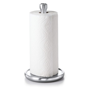 Suport prosop de hartie OXO Good Grips gri baza antiderapanta si design din inox - Img 6