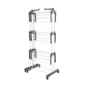 Suport rufe Kitchen Move 38m EXTRA, gri, 3 niveluri, mobil - Img 3