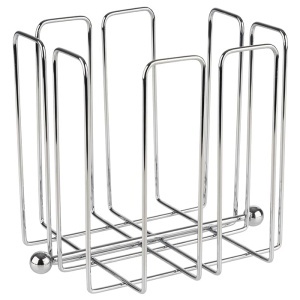 Suport Servetele APS Wire, Metal Cromat, 19x19 cm, Capacitate 150 Servetele - Img 2
