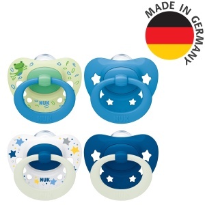 Suport suzeta NUK Signature Day Night, 6-18 luni, silicon, design in forma de inima, 4 bucati - Img 7
