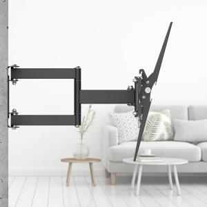 Suport TV Hama, negru, pentru televizoare 32-65 inch, inclinabil si rotativ, 35 kg - Img 5