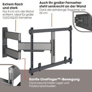 Suport TV Vogels Elite TVM 5645, pentru televizoare de 40-77 inch, 45 kg, rotire 180 - Img 3
