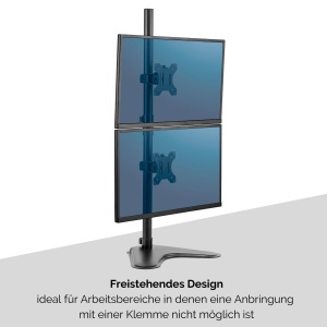 Support monitor dublu Fellowes Seasa, ajustabil, 32 inch, negru - Img 5
