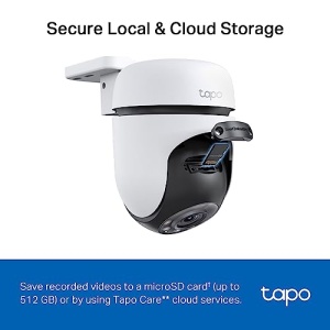 Supraveghere cu camera de exterior TP-Link Tapo C510W, Camera IP Wi-Fi, Pan/Tilt 360deg, Rezolutie 2K, Viziune nocturna color, IP65 rezistent la apa, Urmarire inteligenta a miscarii, Audio bidirectional - Img 10