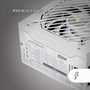 Sursa de alimentare ATX MARS GAMING MPB850SIM, 850W, 80Plus Bronze, Alb - Img 2