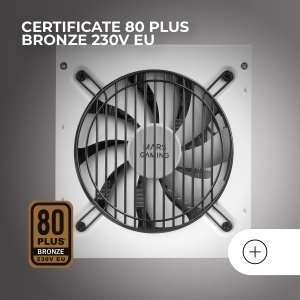 Sursa de alimentare PC Mars Gaming MPB750, 750W, 80Plus Bronze, Alb - Img 3