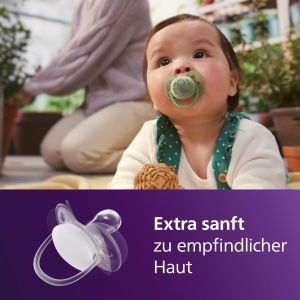 Suzeta Philips Avent Ultra Soft SCF09152 pentru bebelusi 6-18 luni silicon moale BPA-free set 4 bucati - Img 2