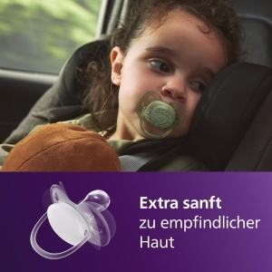 Suzete Philips Avent Ultra Soft SCF09307 BPA-Free 18 luni Set 4 bucati Silicon Simetric - Img 2