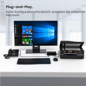 Switch de retea Tenda SG105, 5 porturi Gigabit Ethernet, negru - Img 4