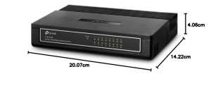Switch Ethernet TP-Link TL-SF1016D, 16 porturi 10100Mbps, Alb - Img 7
