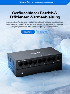 Switch Gestionat Tenda TEG2208D, 8 Porturi Gigabit, Management Cloud - Img 6