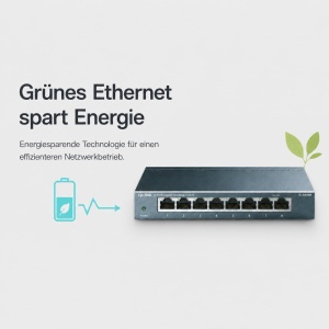 Switch Gigabit TP-Link TL-SG108, 8 porturi RJ-45, Plug-and-Play, metalic - Img 5