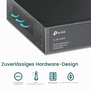Switch Gigabit TP-Link TL-SG1428PE, 28-Port, 24 Porturi PoE, 250W, Negru - Img 7