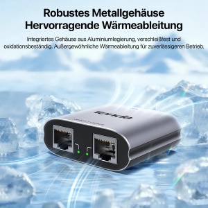 Switch LAN Tenda 1 la 2, Gigabit, 2 Porturi, Alimentare USB-C - Img 5