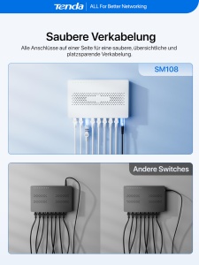 Switch LAN Tenda SM108, 8 Porturi 2.5 Gbit, Alb - Img 8